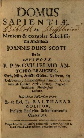 Domus sapientiae, [1]