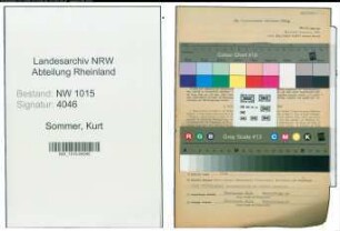 Entnazifizierung Kurt Sommer , geb. 11.03.1914 (Angestellter)