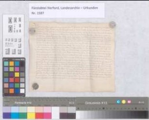 Lehensrevers des Dechanten etc. von SS. Johann und Dionys in Herford über das Süsternhaus etc.