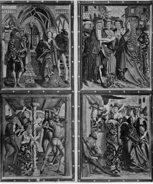 zwei Flügel des Katharinenaltars