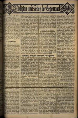 Vierte Ausgabe vom Sonntag, den 25. Mai 1930.