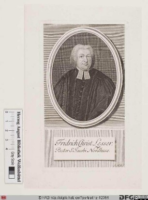 Bildnis Friedrich Christian Lesser