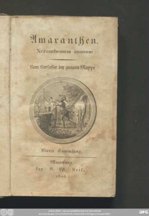 Vierte Sammlung: Amaranthen : [Xeranthemum annuum]