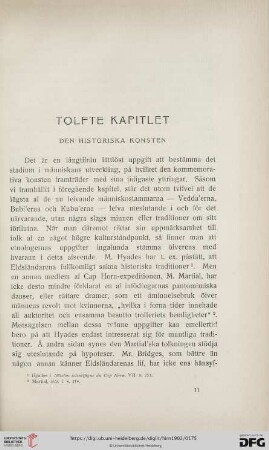 Tolfte Kapitlet: Den historiska Konsten