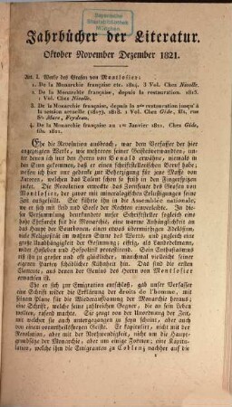 Jahrbücher der Literatur. 16. 1821