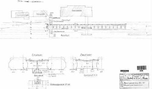 Ulm Hbf: Empfangsgebäude Bst-Überdachung STA,Dach,Übersicht,Fundamente,Zweistiel.