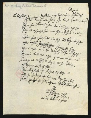 Brief an Georg Johann Daniel Poelchau : "in 1830"
