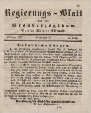 Nr. 9 : 05. Juli 1837