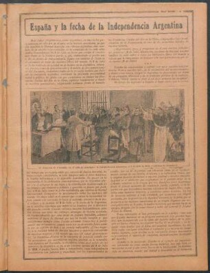 España y la fecha de la Independencia Argentina