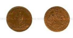 Deutscher Münzmeisterpfennig (Rechenpfennig) von Johann Benjamin Hecht