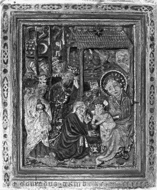 Halle (Saale), ehem. Augustiner-Chorherrenstiftskirche St. Moritz, Chor, Nordwand, Anbetung der Heiligen Drei Könige; Conrad von Einbeck
