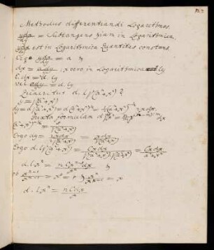 127-130, Methodus differentiandi logarithmos etc.