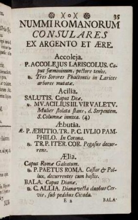 35-70, Nummi Romanorum Consulares