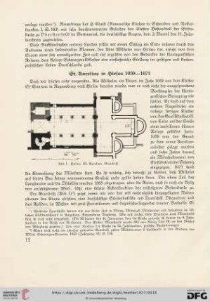 St. Aurelius in Hirsau 1059 - 1071
