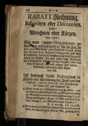 Rabatt-Rechnung.