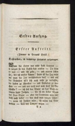 Erster Aufzug. - Dritter Aufzug.