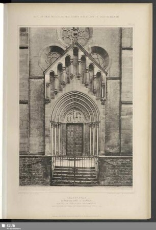 Gelnhausen, Pfarrkirche S. Marien, Portal am südlichen Kreuzflügel