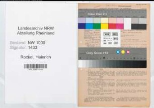 Entnazifizierung Heinrich Van Rockel, geb. 02.03.1907 (Kaufm.Angest.)