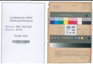 Entnazifizierung Karl Kucke , geb. 05.03.1898 (Stadtinspektor)