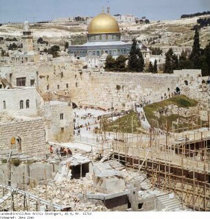 Israel: Südecke Tempelplatz