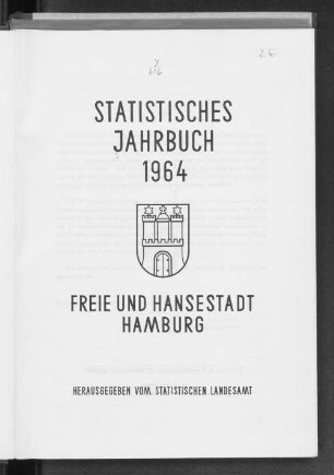1964: Statistisches Jahrbuch