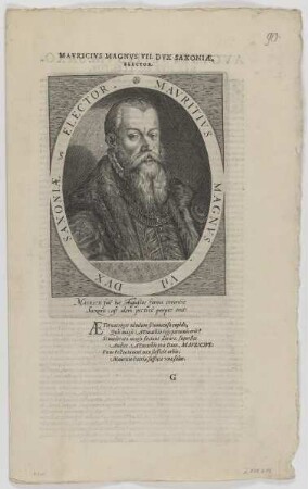 Bildnis des Mavritivs, Herzog und Kurfürst von Sachsen