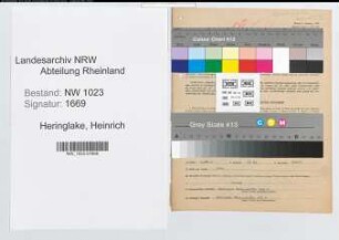 Entnazifizierung Heinrich Heringlake , geb. 01.07.1903 (Zollsekretaer)