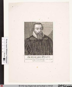 Bildnis Bernhard Pfost