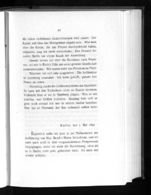 Berlin, den 7. Mai 1896