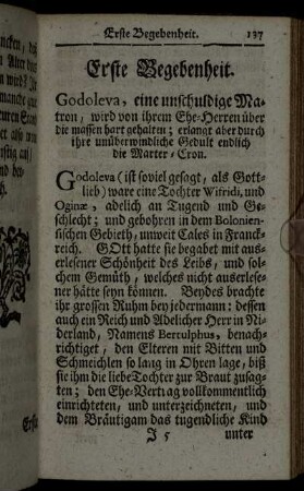 Erste Begebenheit. - Anderte Begebenheit.