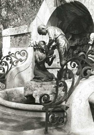 Leipzig, Dittrichring : Leipzig. Hänsel-und-Gretel-Brunnen (Bronze, Stein, 1906), Dittrichring