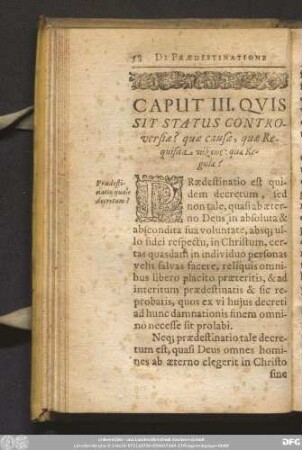 Caput III. Quis Sit Status Controversiae? ...