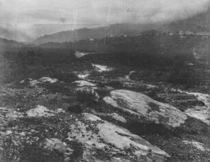 Landschaft : Blick über eine Landschaft mit Felsenplatten