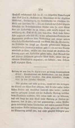 330-337 "Protestantismus und Katholicismus, aus dem Standpunkte der Politik betrachtet"
