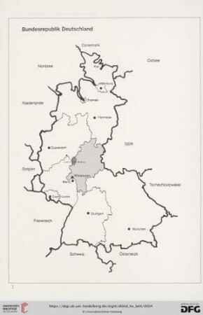 Karte Bundesrepublik Deutschland