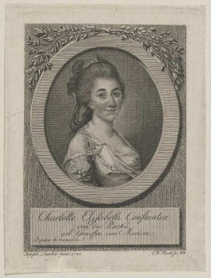 Bildnis der Charlotte Elisabeth Constantia von der, geb. Gräfin v. Medem Recke