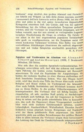 356 [Rezension] Ägypten und Vorderasien im Altertum