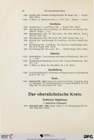 Der obersächsische Kreis (Nr. 1038-1767)