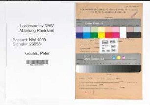 Entnazifizierung Peter Kreuels, geb. 29.05.1895 (Beamter)