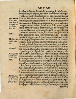 Christianvm De fide, & Sacramentis, Edictum