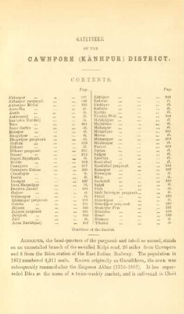 Gazetteer of the Cawnpore (Kánhpur) District