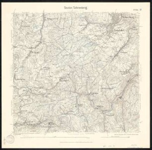 Äquidistantenkarte 136 : Section Schneeberg, 1910 : Section Schneeberg. - 1:25000. - Leipzig: Giesecke & Devrient, 1910. - 1 Kt.