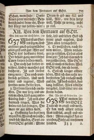 XII. Von dem Vertrauen auf Gott.
