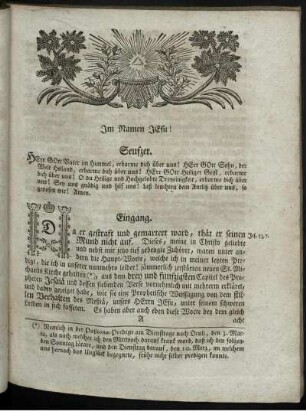 Im Namen Jesu. [Buß-Predigt].