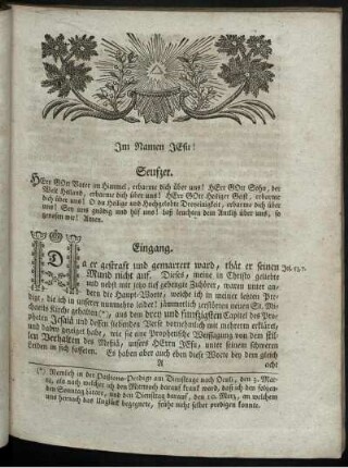 Im Namen Jesu. [Buß-Predigt].
