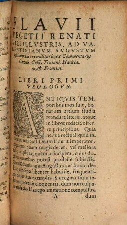 Flavi[i] Vegetii Renati V. Inl. De Re Militari : Libri Quatuor
