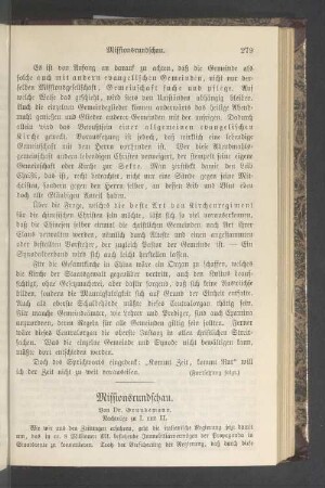Missionsrundschau