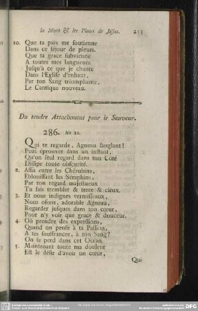 Du tendre Attachement pour Sauveur