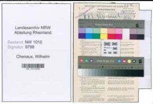 Entnazifizierung Wilhelm Chenaux , geb. 26.04.1899 (Postarbeiter)