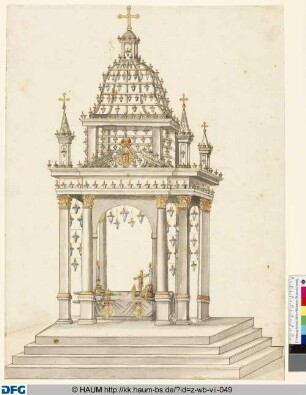 Castrum Doloris, Entwurf (Kaiser Ferdinand I. (?), 1565?